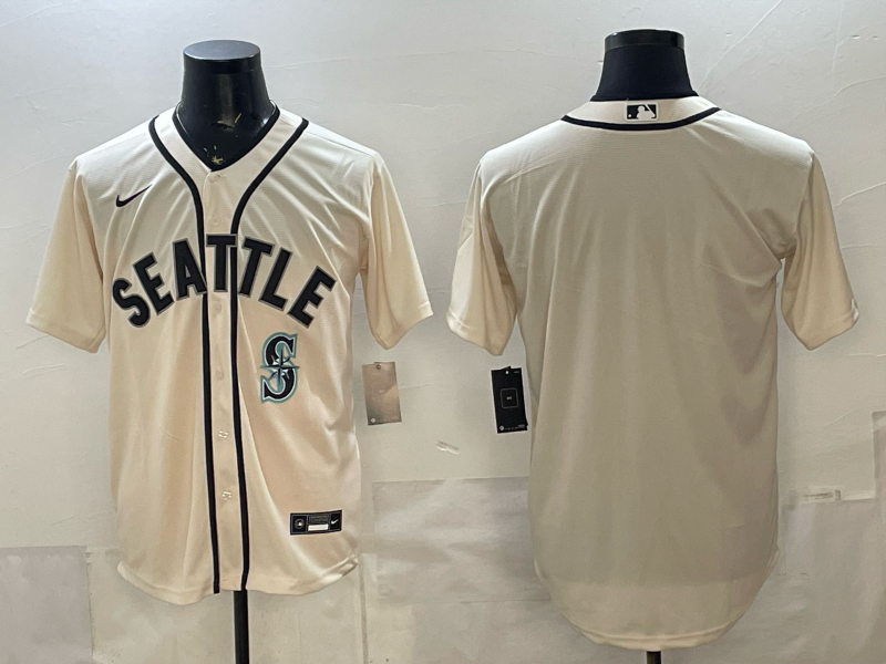 Men 2026 Seattle Mariners blank cream Nike MLB Jersey 098711